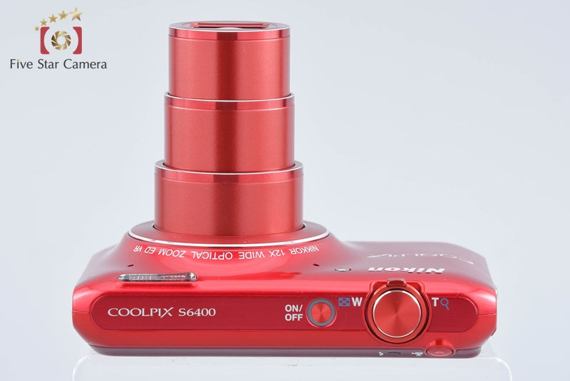 Nikon COOLPIX S6400 Glossy Red 16.0 MP Digital Camera from Japan