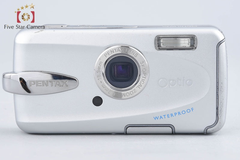 Pentax Optio W30 Silver 7.1 MP Waterproof Digital Camera from Japan
