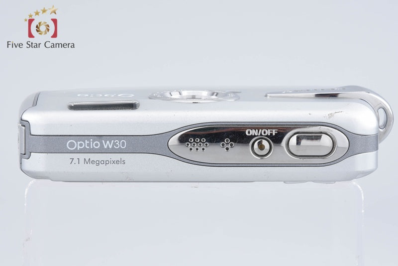 Pentax Optio W30 Silver 7.1 MP Waterproof Digital Camera from Japan