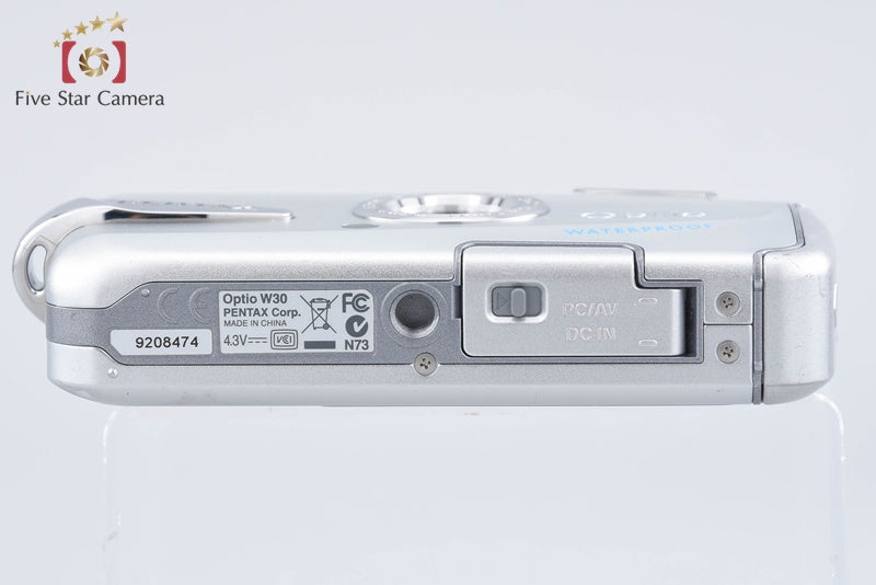 Pentax Optio W30 Silver 7.1 MP Waterproof Digital Camera from Japan