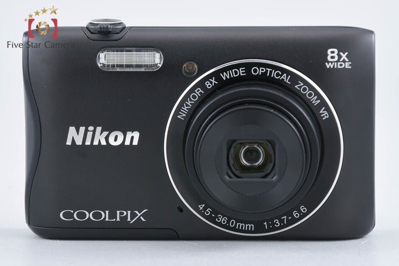 Nikon COOLPIX S3700 Black 20.1 MP Digital Camera from Japan