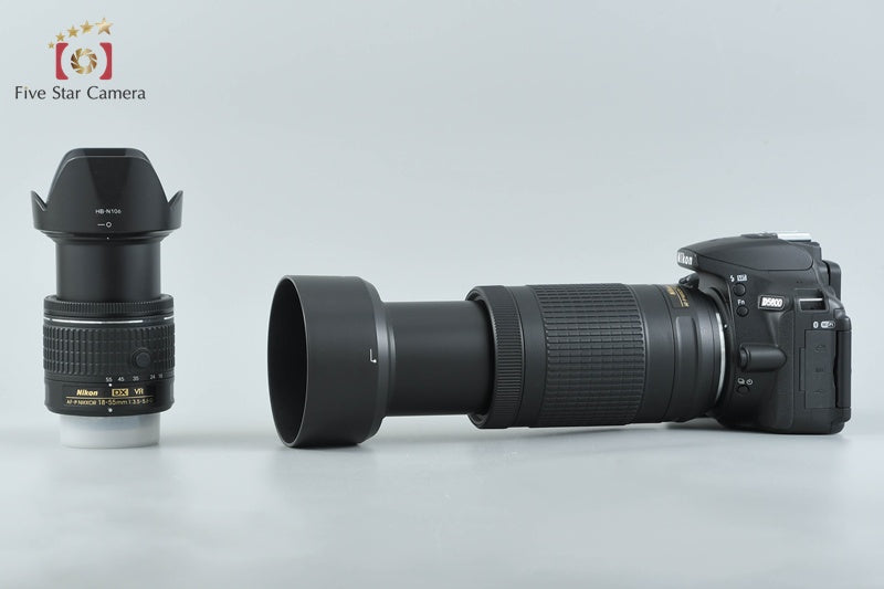 Nikon D5600 24.2 MP Digital SLR Camera 18-55 70-300 VR Lenses from Japan
