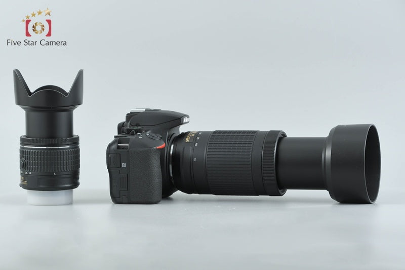 Nikon D5600 24.2 MP Digital SLR Camera 18-55 70-300 VR Lenses from Japan