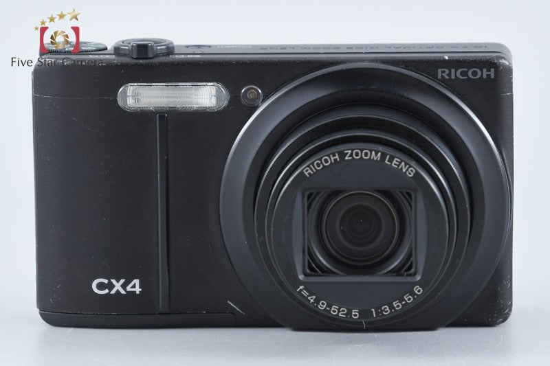 "Shutter count 4,331" Ricoh CX4 Black 10.0 MP Digital Camera from Japan