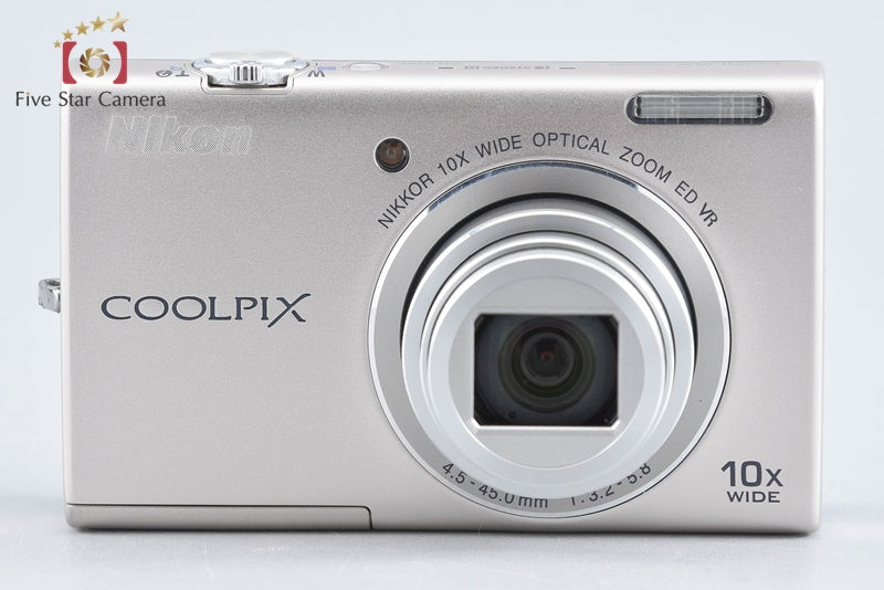 Nikon COOLPIX S6200 Platinum Silver 16.0 MP Digital Camera from Japan