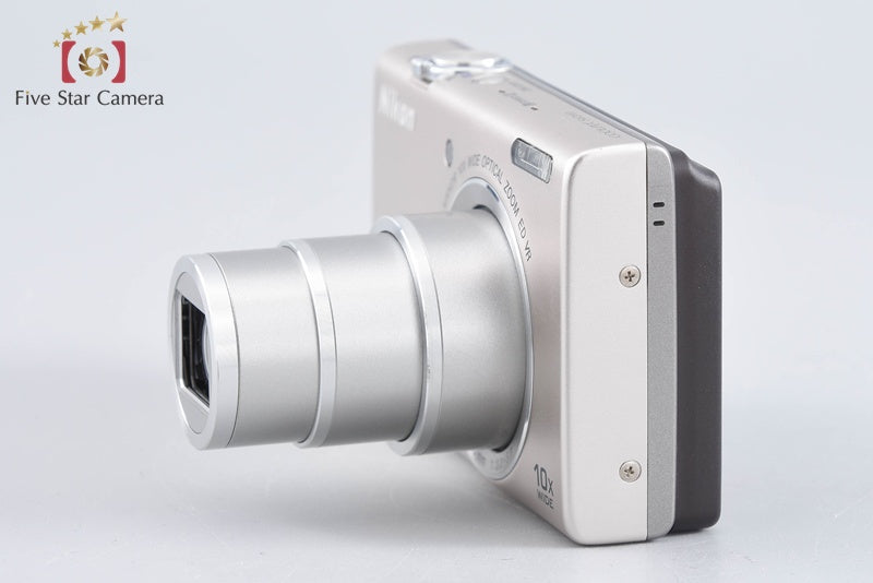 Nikon COOLPIX S6200 Platinum Silver 16.0 MP Digital Camera from Japan
