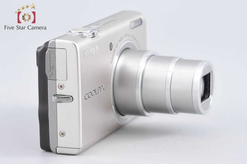 Nikon COOLPIX S6200 Platinum Silver 16.0 MP Digital Camera from Japan