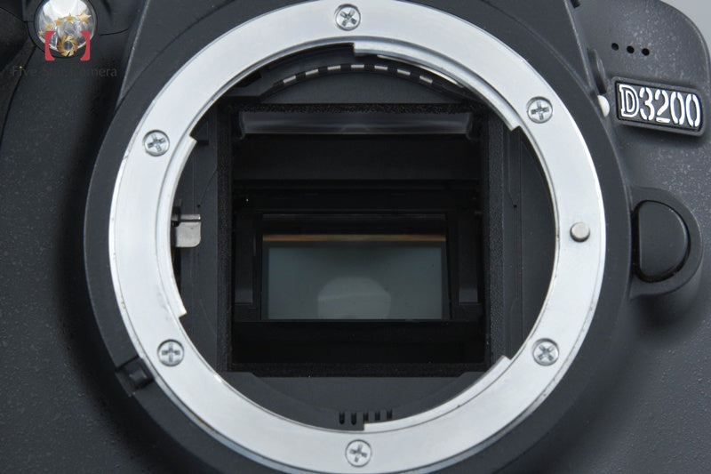 "Count 3,127" Nikon D3200 Black 24.2 MP Digital SLR Camera Body from Japan