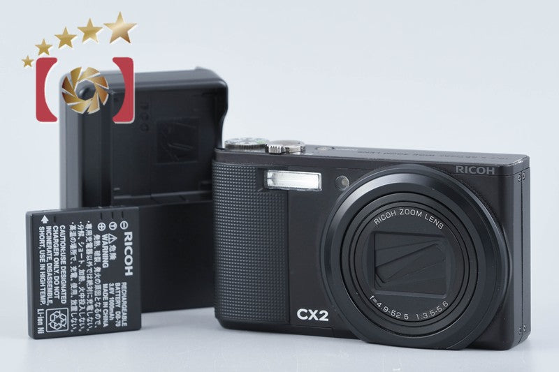 "Shutter count 2,261" Ricoh CX2 Black 9.3 MP Digital Camera from Japan