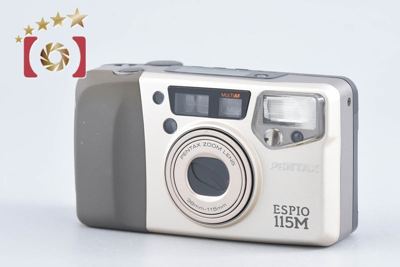 Pentax ESPIO 115M Silver 35mm Point & Shoot Film Camera from Japan