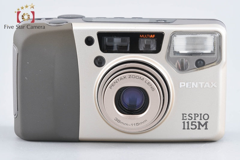 Pentax ESPIO 115M Silver 35mm Point & Shoot Film Camera from Japan