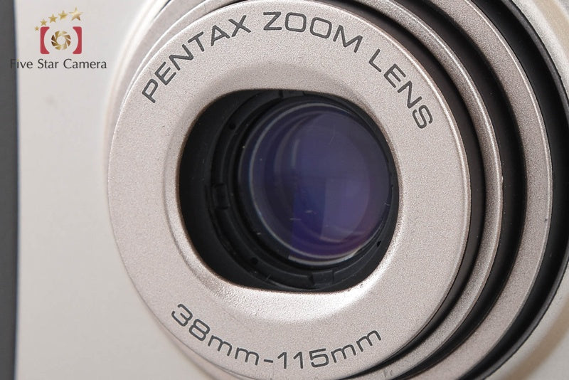 Pentax ESPIO 115M Silver 35mm Point & Shoot Film Camera from Japan