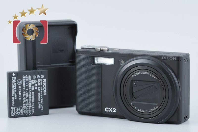 "Shutter count 3,303" Ricoh CX2 Black 9.3 MP Digital Camera from Japan