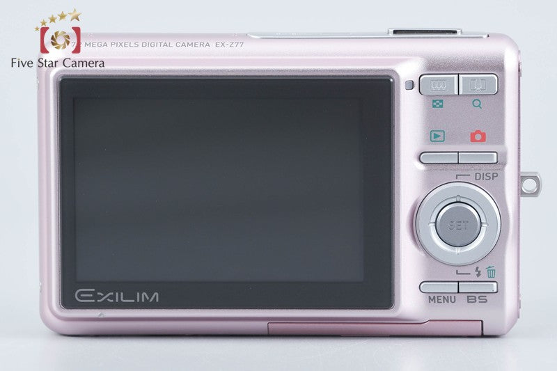 CASIO EXILIM EX-Z77 Pink 7.2 MP Digital Camera w/ Box from Japan