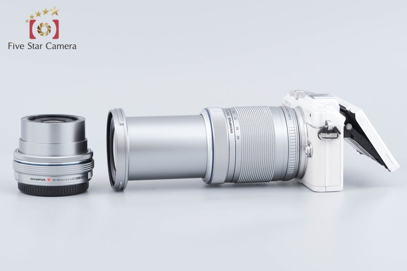 "Count 481" Olympus PEN Lite E-PL7 White 16.1 MP EZ 14-42 40-150 Lens from Japan