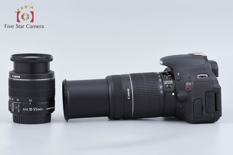 Canon EOS Kiss X5 / Rebel T3i / 600D 18.0 MP 18-55 55-250 Lenses from Japan