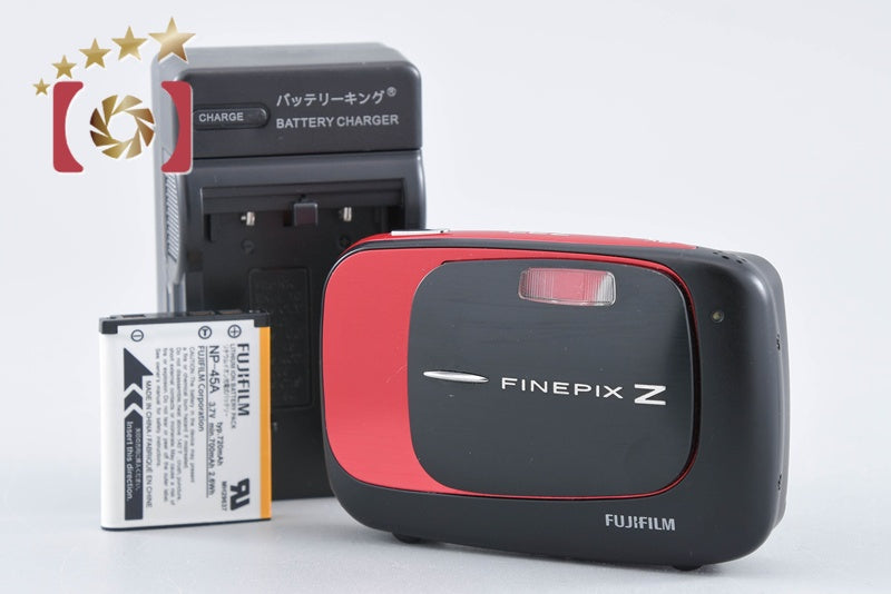 Fujifilm FinePix Z37 Red And Black 10.0 MP Digital Camera from Japan