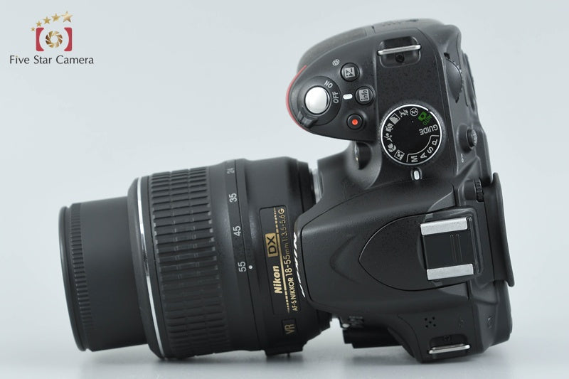 "Shutter count 4,857" Nikon D3200 Black 24.2 MP DSLR 18-55 VR Lens from Japan
