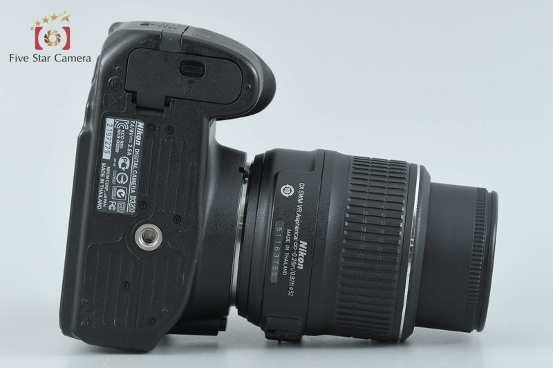 "Shutter count 4,857" Nikon D3200 Black 24.2 MP DSLR 18-55 VR Lens from Japan