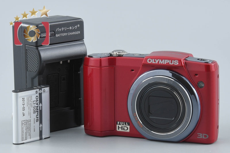 Olympus SZ-20 Red 16.0 MP Digital Camera from Japan