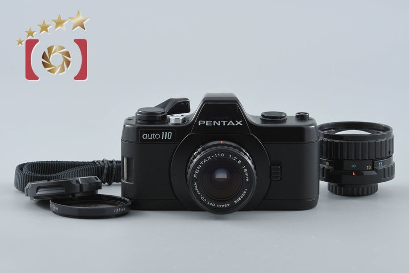 PENTAX auto 110 + 110 18mm f/2.8 + 50mm f/2.8 Lenses from Japan