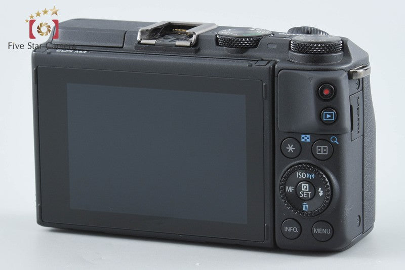 Canon EOS M3 Black 24.2 MP Digital Camera EF-M 18-55 IS STM Lens from Japan