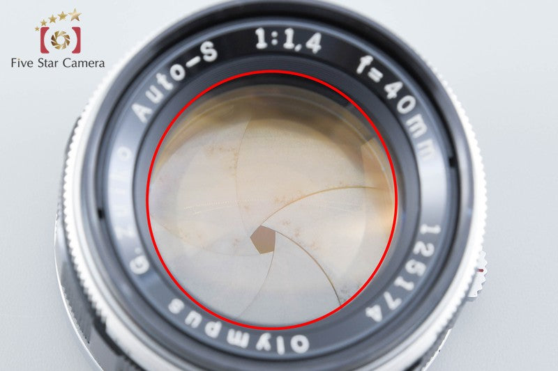 Olympus G.ZUIKO AUTO-S 40mm f/1.4 for PEN FT / FV / F from Japan