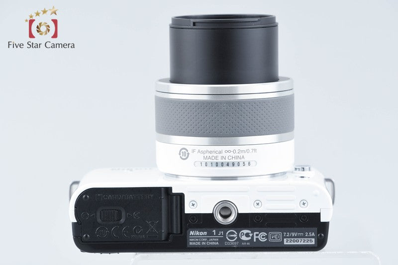Nikon 1 J1 White 10.1 MP Digital Camera 10-30 Lens from Japan