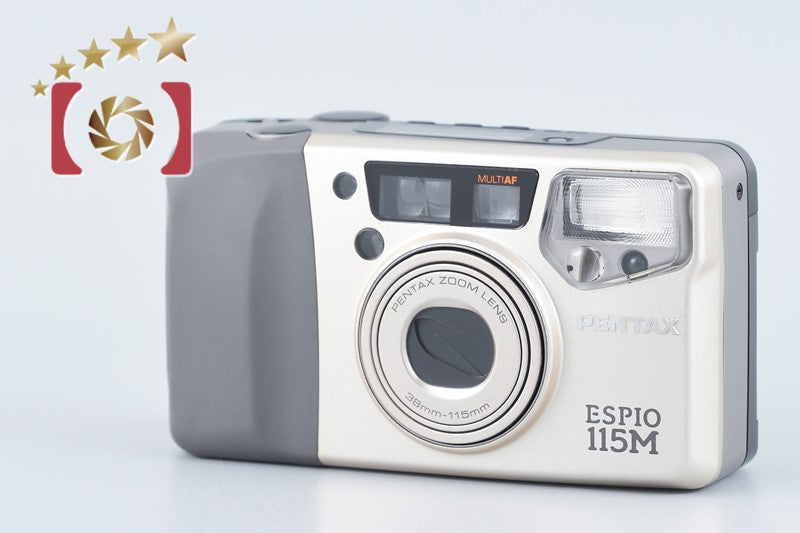 Pentax ESPIO 115M Silver 35mm Point & Shoot Film Camera from Japan