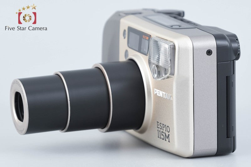 Pentax ESPIO 115M Silver 35mm Point & Shoot Film Camera from Japan