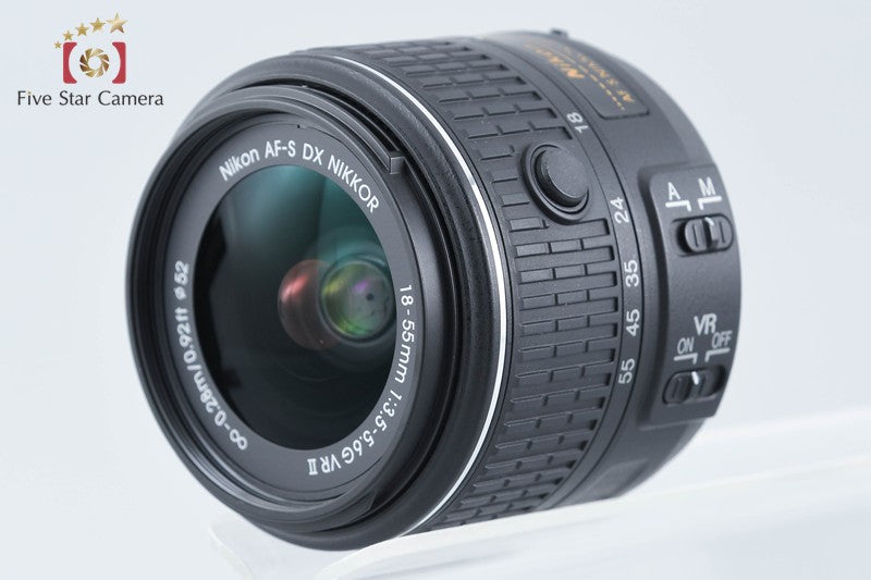 "Count 3,536" Nikon D5300 Black 24.2 MP DSLR Camera 18-55 VR II Lens from Japan