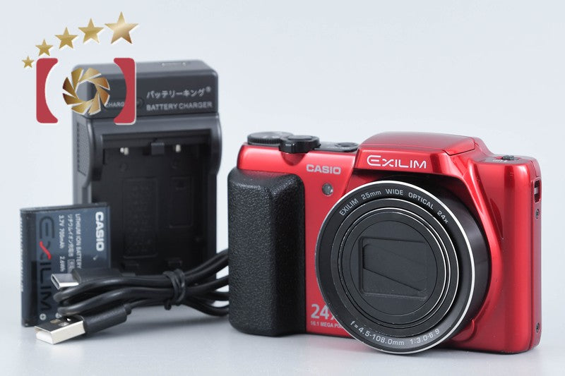 CASIO EXILIM EX-H50 Red 16.1 MP Digital Camera from Japan