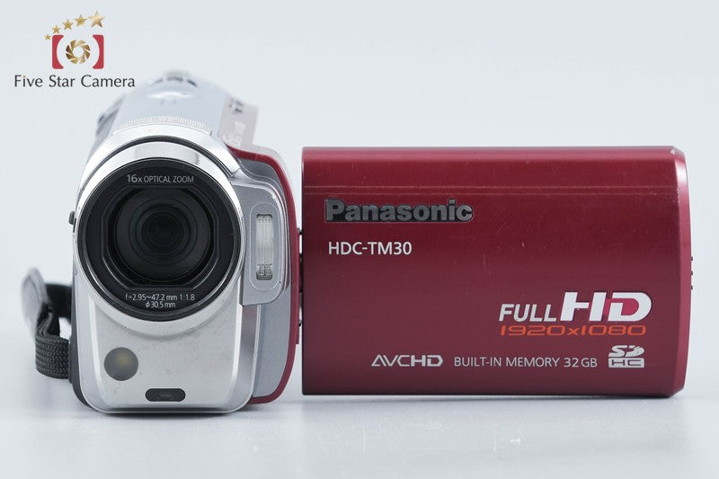 Panasonic HDC-TM30 Cranberry Red Full Hi-Vision Digital Camcorder from Japan