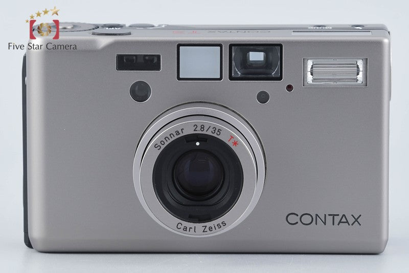 CONTAX T3 Double Teeth 35mm Point & Shoot Film Camera w/ Box from Japan
