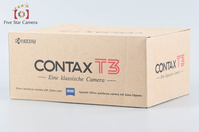 CONTAX T3 Double Teeth 35mm Point & Shoot Film Camera w/ Box from Japan