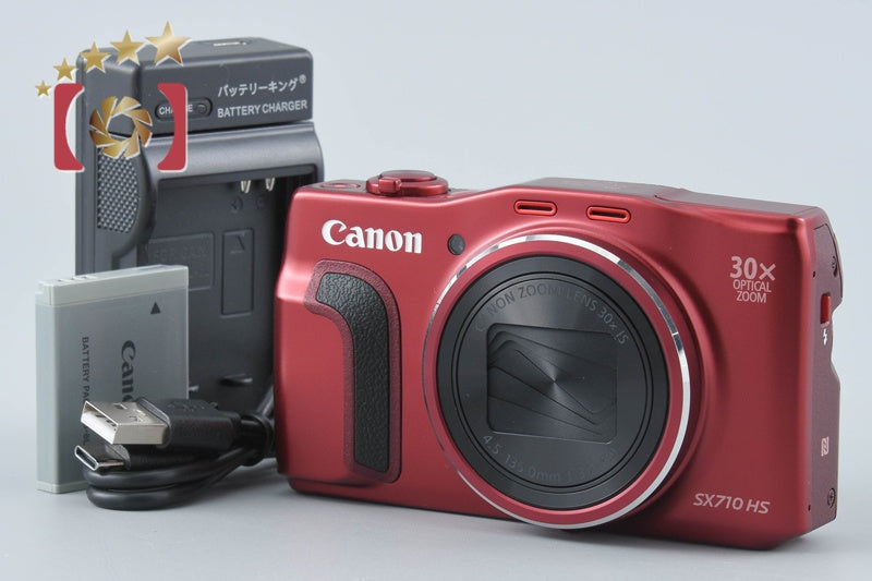 Canon PowerShot SX710 HS Red 20.3 MP Digital Camera from Japan