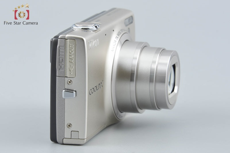 Nikon COOLPIX S6100 Champagne Silver 16.0 MP Digital Camera from Japan