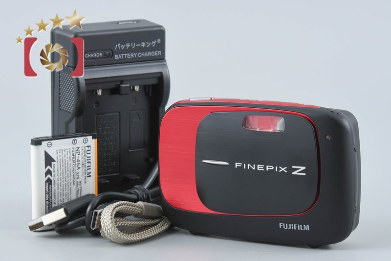 Fujifilm FinePix Z37 Red And Black 10.0 MP Digital Camera from Japan