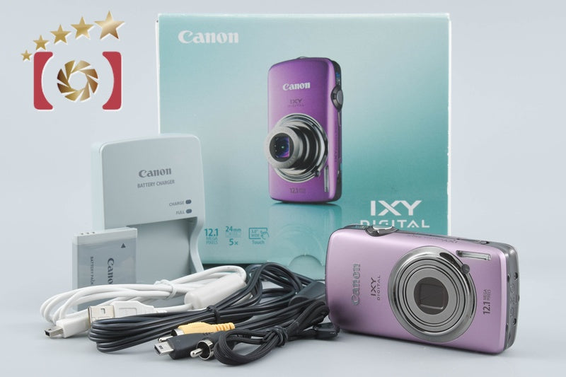Canon IXY DIGITAL 930 IS Purple 12.1 MP Digital Camera w/ Box from Japan