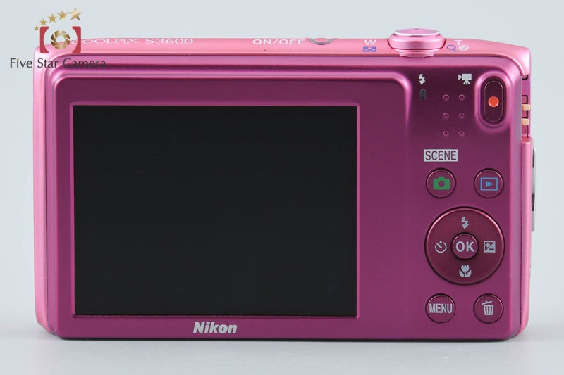 Nikon COOLPIX S3600 Azalea Pink 20.0 MP Digital Camera from Japan