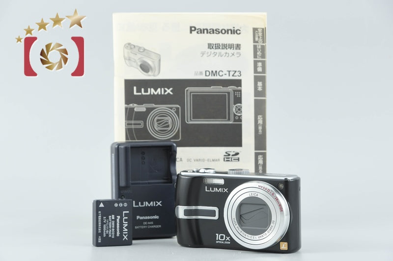 Panasonic LUMIX DMC-TZ3 Black 7.2 MP Digital Camera from Japan