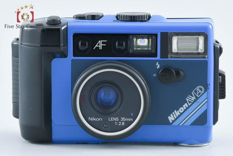 Nikon L35 AW AD Blue 35mm Point & Shoot Film Camera from Japan