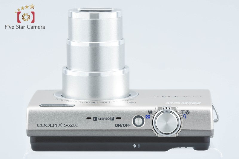 Nikon COOLPIX S6200 Platinum Silver 16.0 MP Digital Camera from Japan
