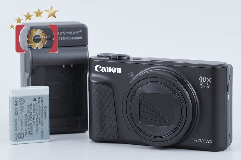 Canon PowerShot SX740 HS Black 20.3 MP Digital Camera from Japan