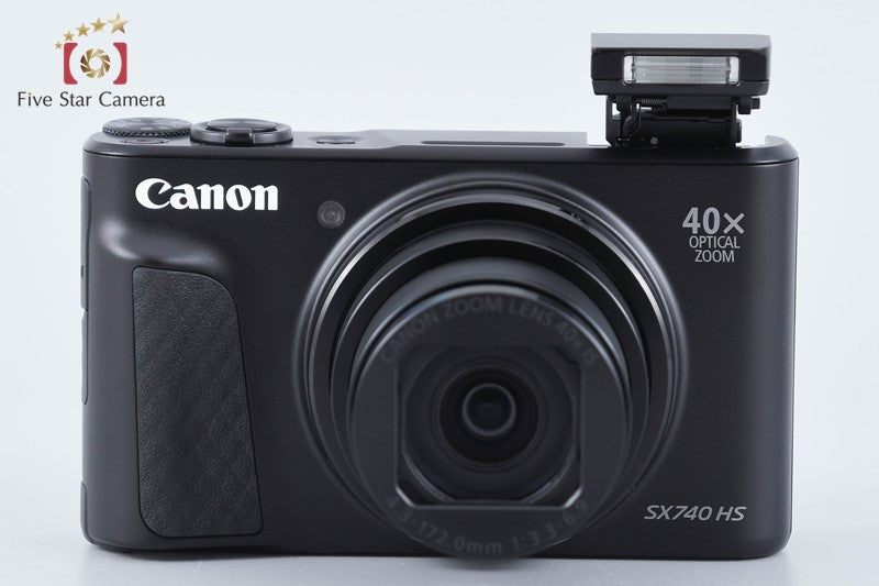 Canon PowerShot SX740 HS Black 20.3 MP Digital Camera from Japan