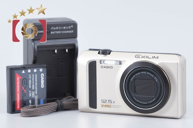 CASIO HIGH SPEED EXILIM EX-ZR300 Gold 16.1 MP Digital Camera from Japan