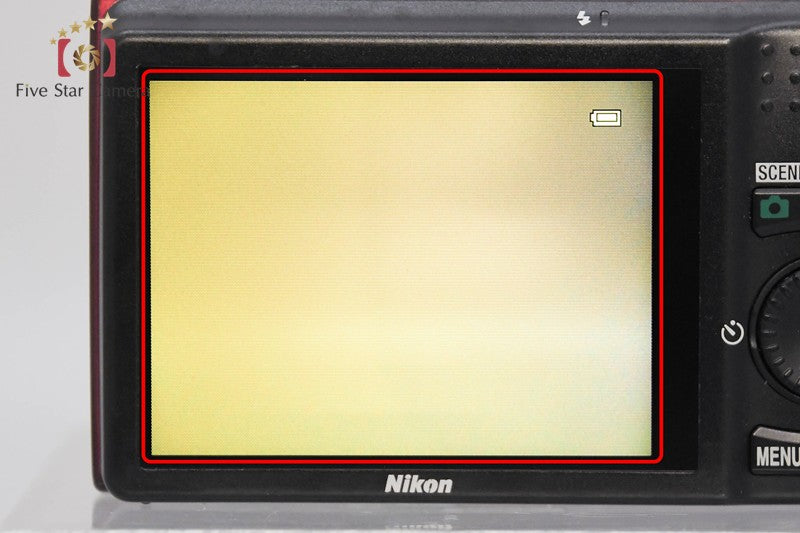 Nikon COOLPIX S6200 Brilliant Red 16.0 MP Digital Camera from Japan