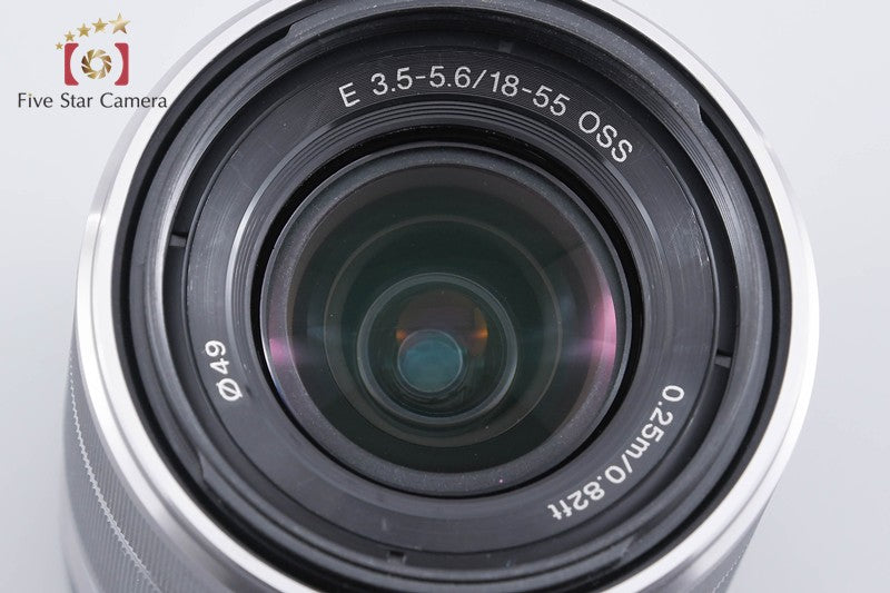 SONY E 18-55mm f/3.5-5.6 OSS SEL1855 Silver from Japan