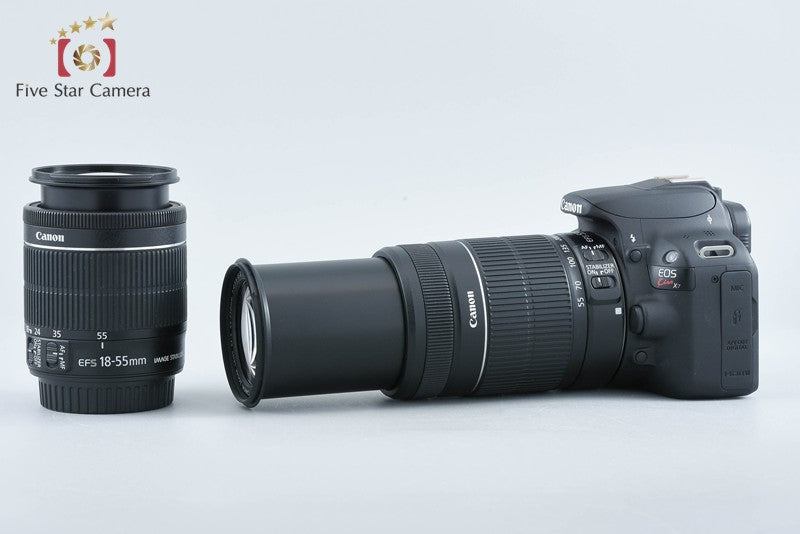 Canon EOS Kiss X7 / Rebel SL1 / 100D 18.0 MP 18-55 55-250 Lenses from Japan