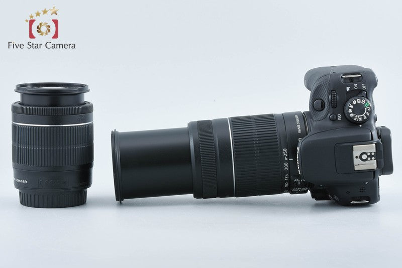 Canon EOS Kiss X7 / Rebel SL1 / 100D 18.0 MP 18-55 55-250 Lenses from Japan